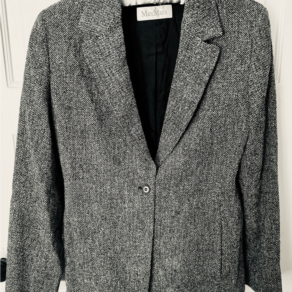 MaxMara Black and White Blazer